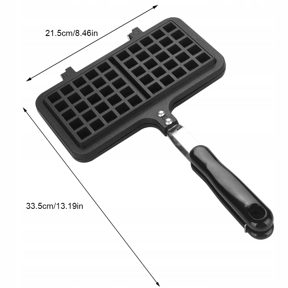 Double waffle mould, 4 large, crispy waffles 33,5x21,5 cm Brand no brand