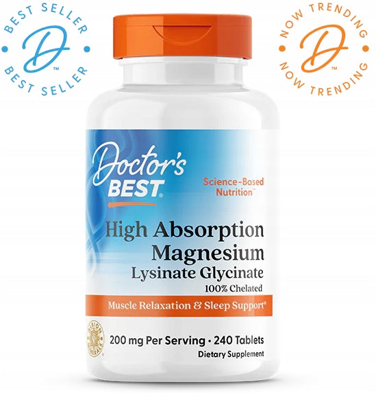Dr Best High Absorption Magnesium 100mg HIGHLY ABSORBABLE MAGNESIUM 240tab