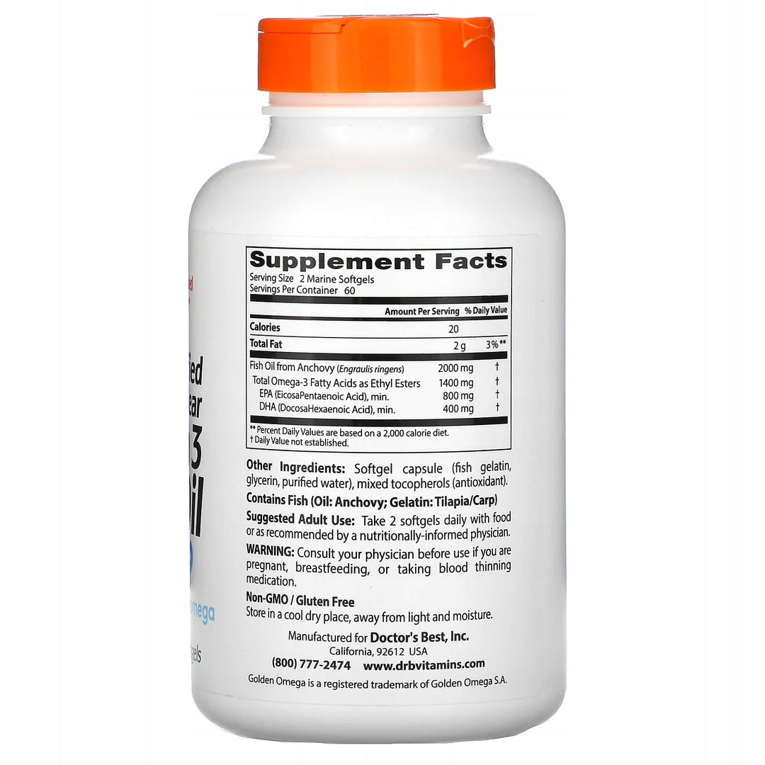Dr Best Purified&Clear Omega3 HEART VISION 120k EAN (GTIN) 753950004788