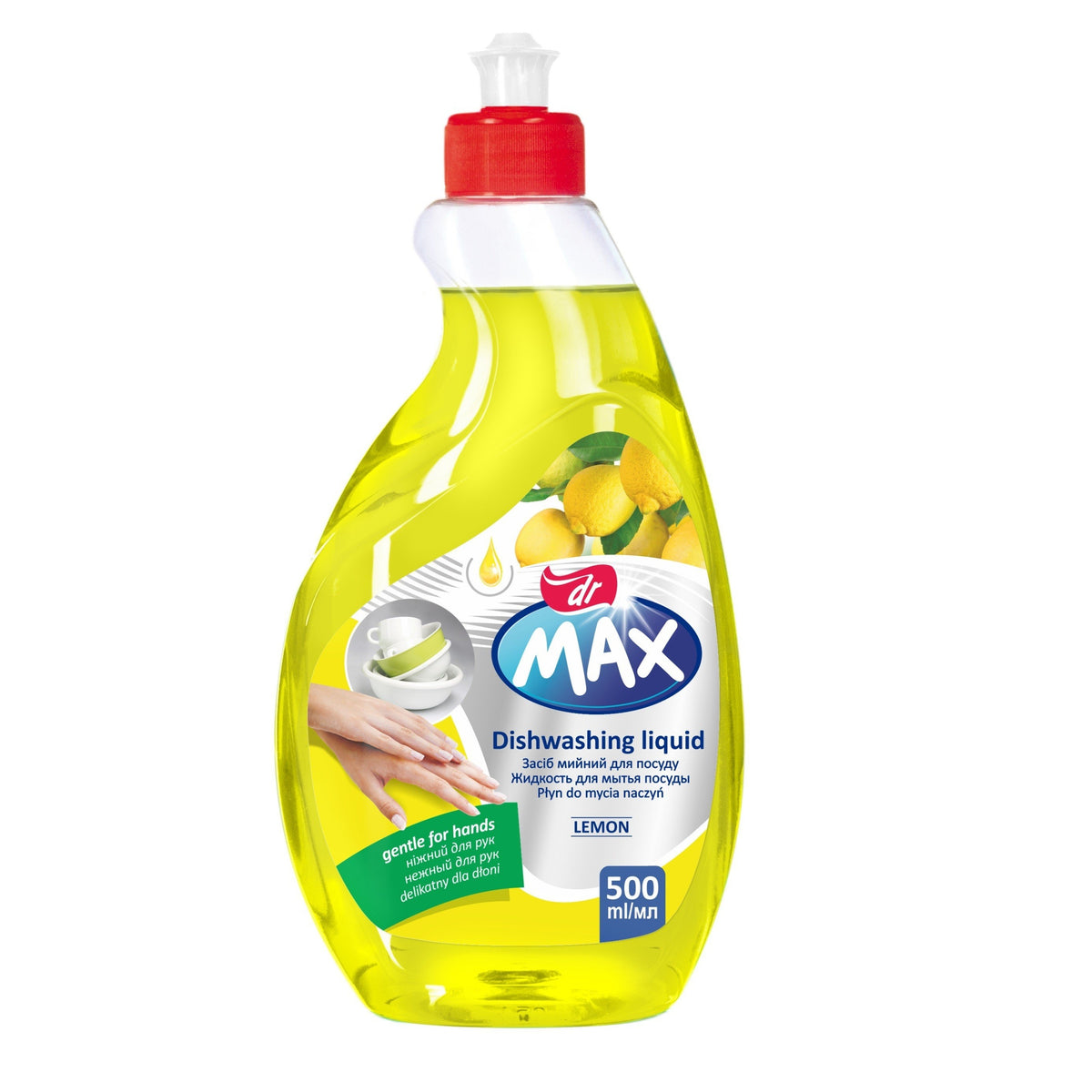 Dr Max Lemon-Scented Dishwashing Liquid 500 ml