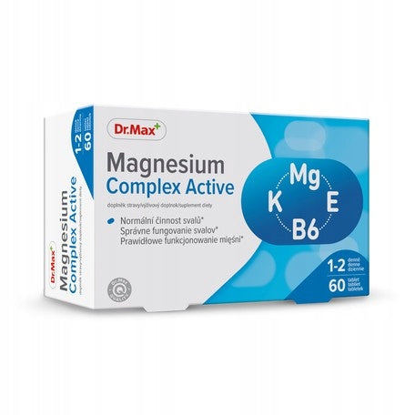 Dr. Max Magnesium Complex Active 60 Potassium + Magnesium + B6 + E