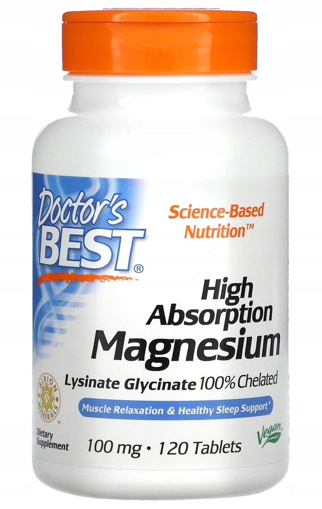 Dr's BEST Glycinate Magnesium 100% CHELAT | 120 tab. Medical device no
