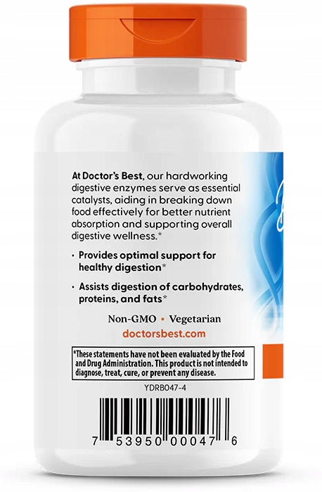 Dr's Best Digestive Enzymes FLORA INTESTINAL DIGESTIVE ENZYMES VEGE 90cap Expiration date not specified