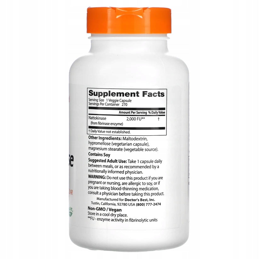 Dr's Best Nattokinase 2000FU NATTO CIRCULATORY SYSTEM VEGE 270cap EAN (GTIN) 753950002531