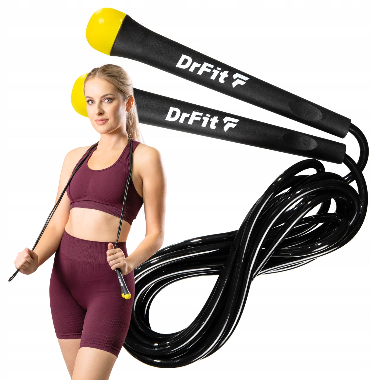 DrFit Boxing rope cardio fitness 2,75 m regulation of smooth movement