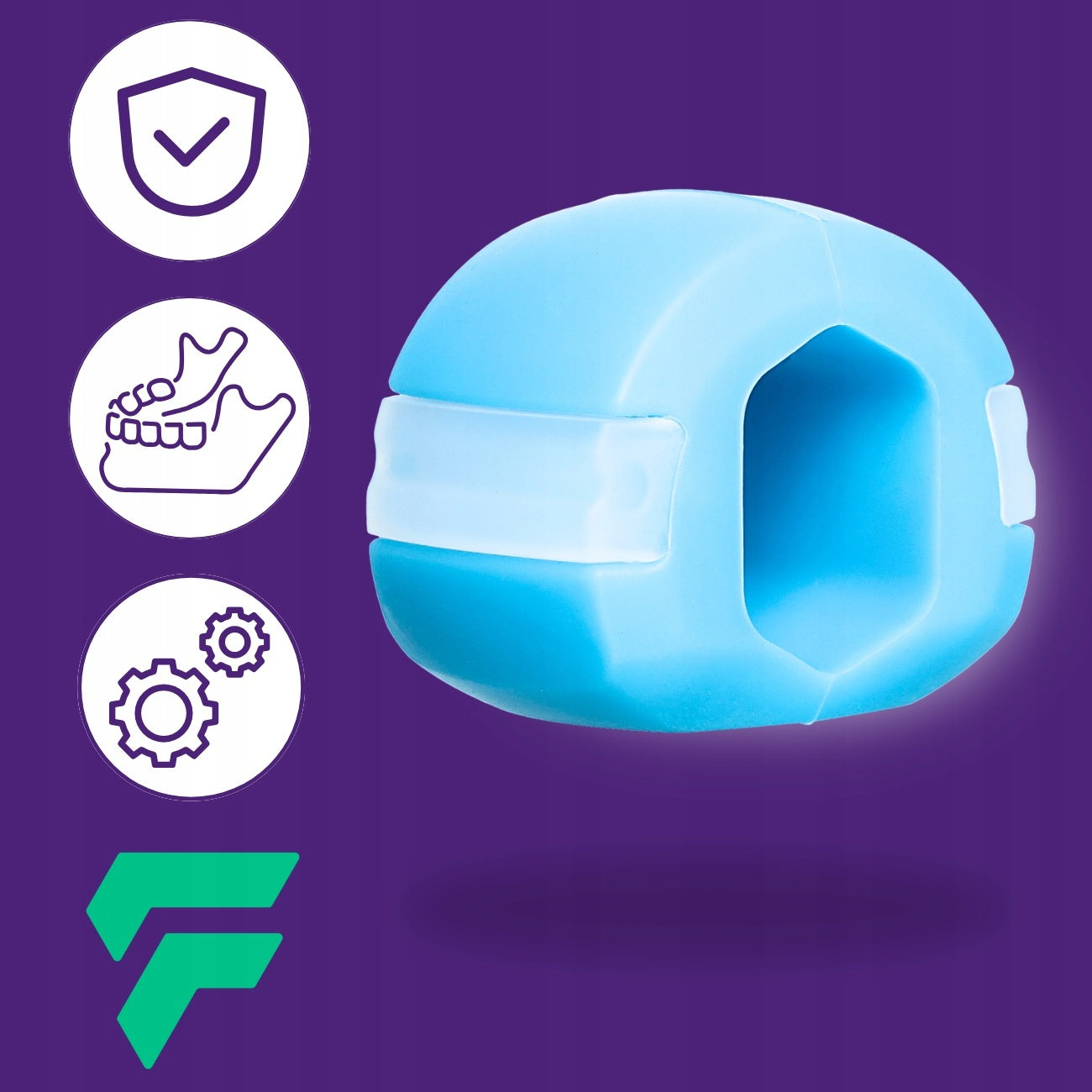 DrFit Mandible jaw muscle trainer face mewing jawline blue 18kg Packaging status original