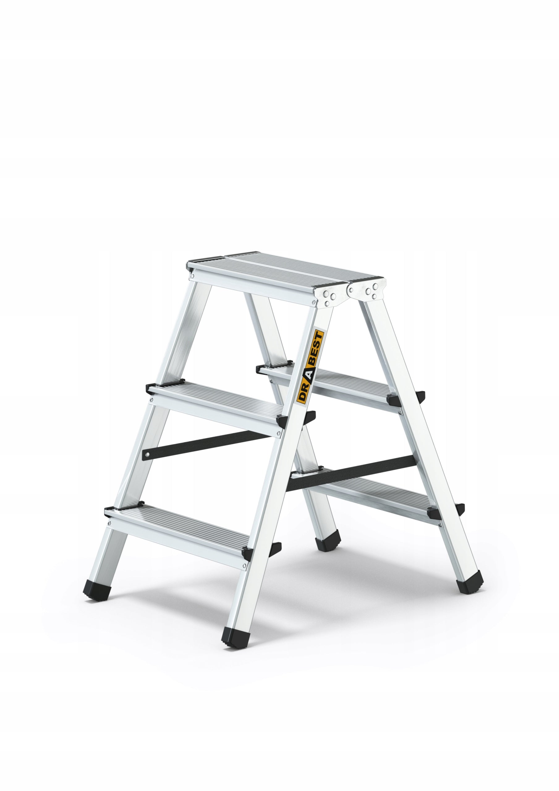 Haushaltsleiter aus Aluminium, 3 Stufen 
