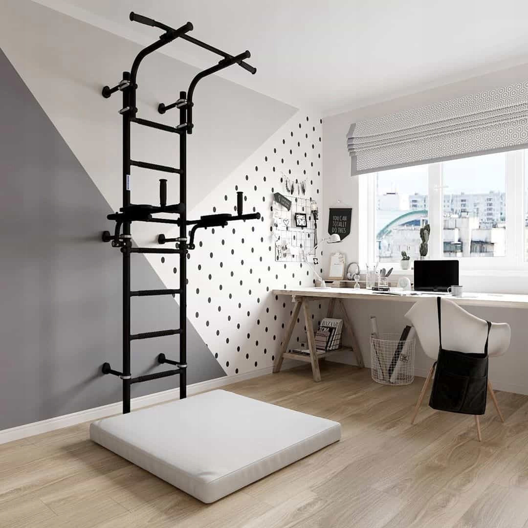 Turnleiter Wallbarz Gym 3 IF-01W, 84 x 86 x 227 cm, schwarz 