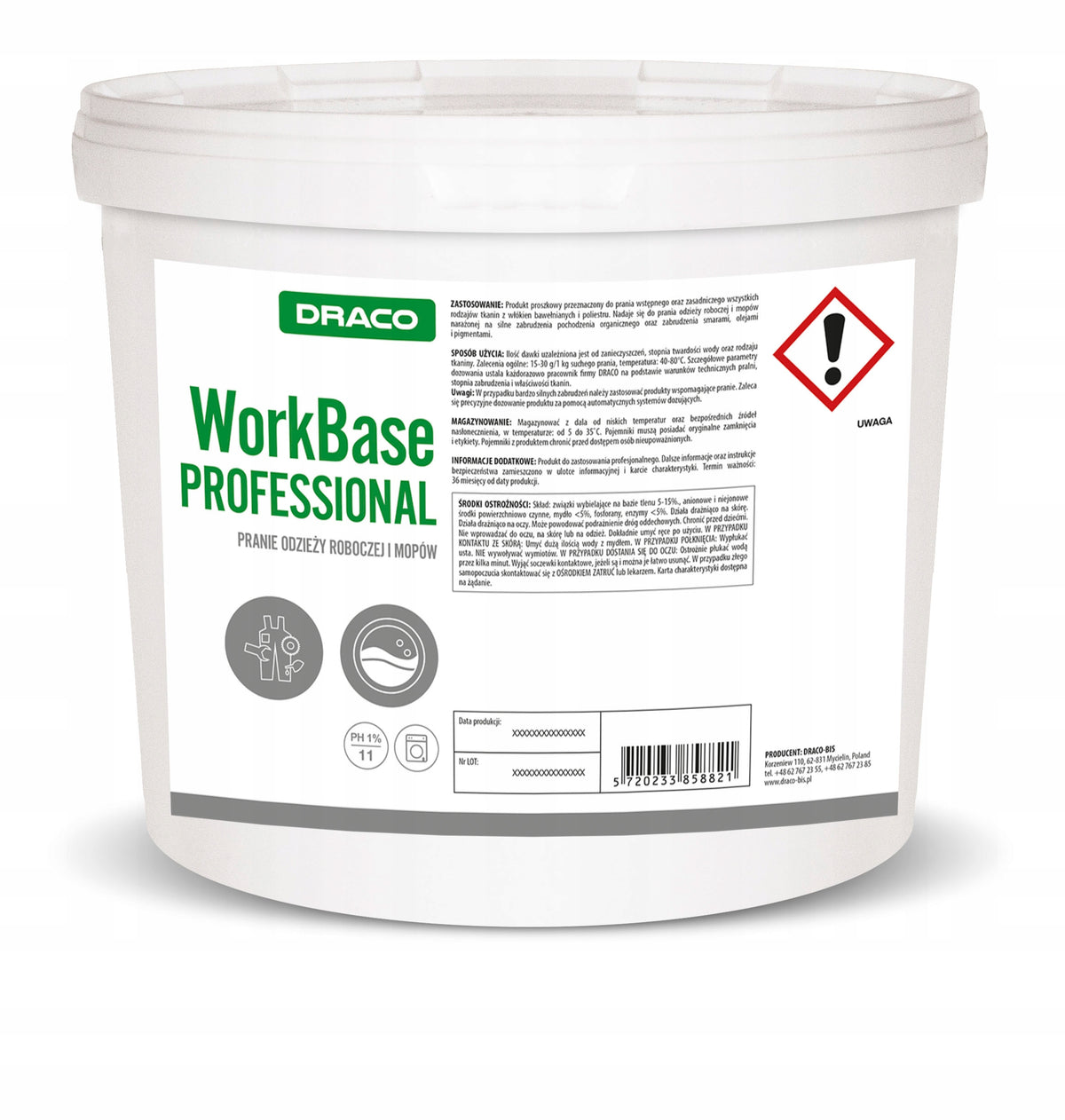 Draco Workwear Washing Powder NEW BEST PROFESSIONAL 5