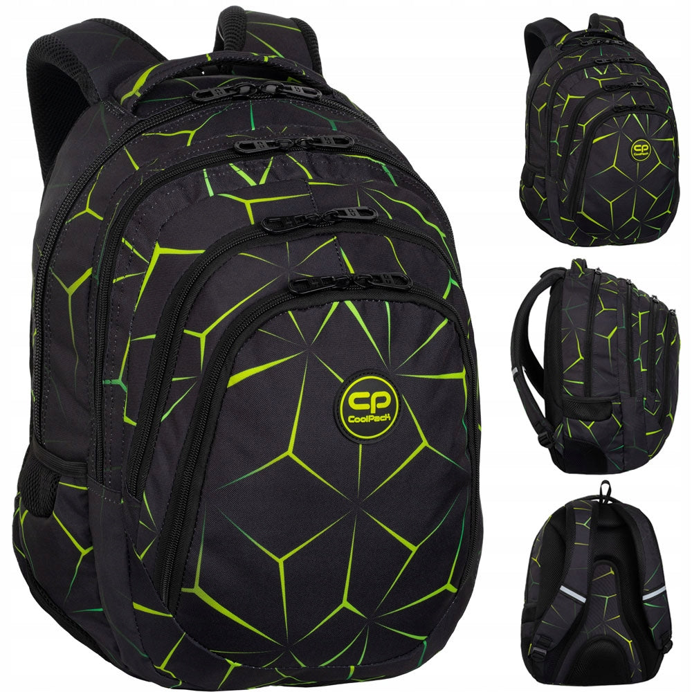 Drafter CoolPack Multi-Chamber School Backpack Black Multicolor Quake