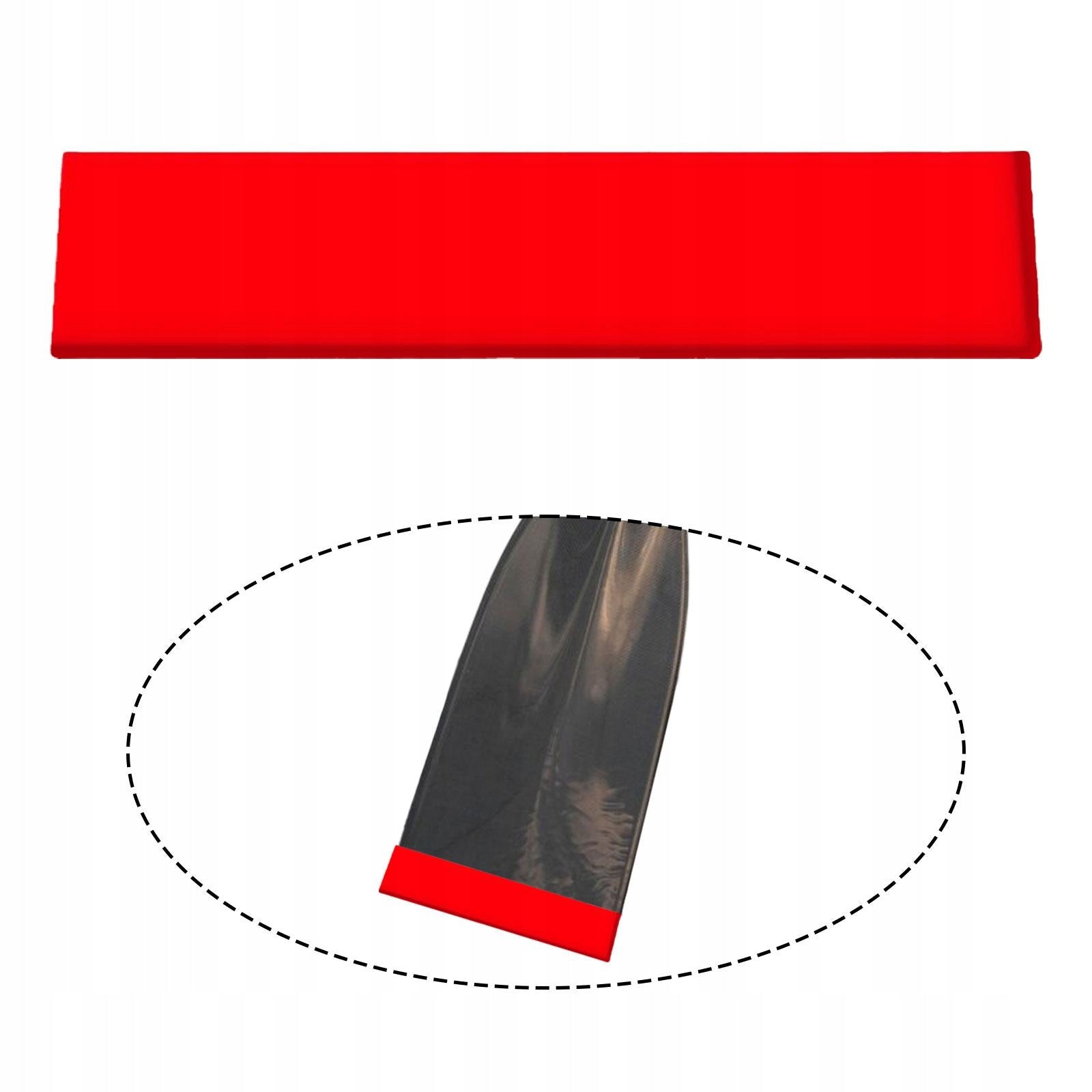 Dragon Boat Paddle Tip Protector Lightweight Silicone Non Slip Sturdy Red Model Dragon Boat Paddle Tip Protector