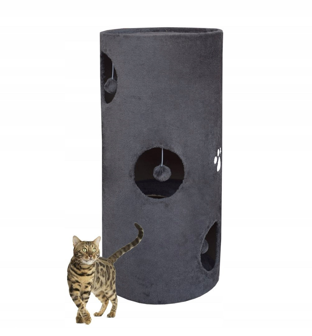 Katzenkratzer, 79 cm, grau 