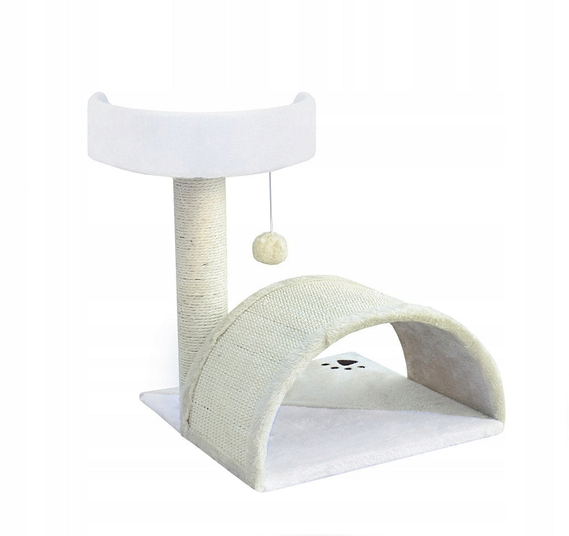 Schaberkatze 43 cm, weiß 
