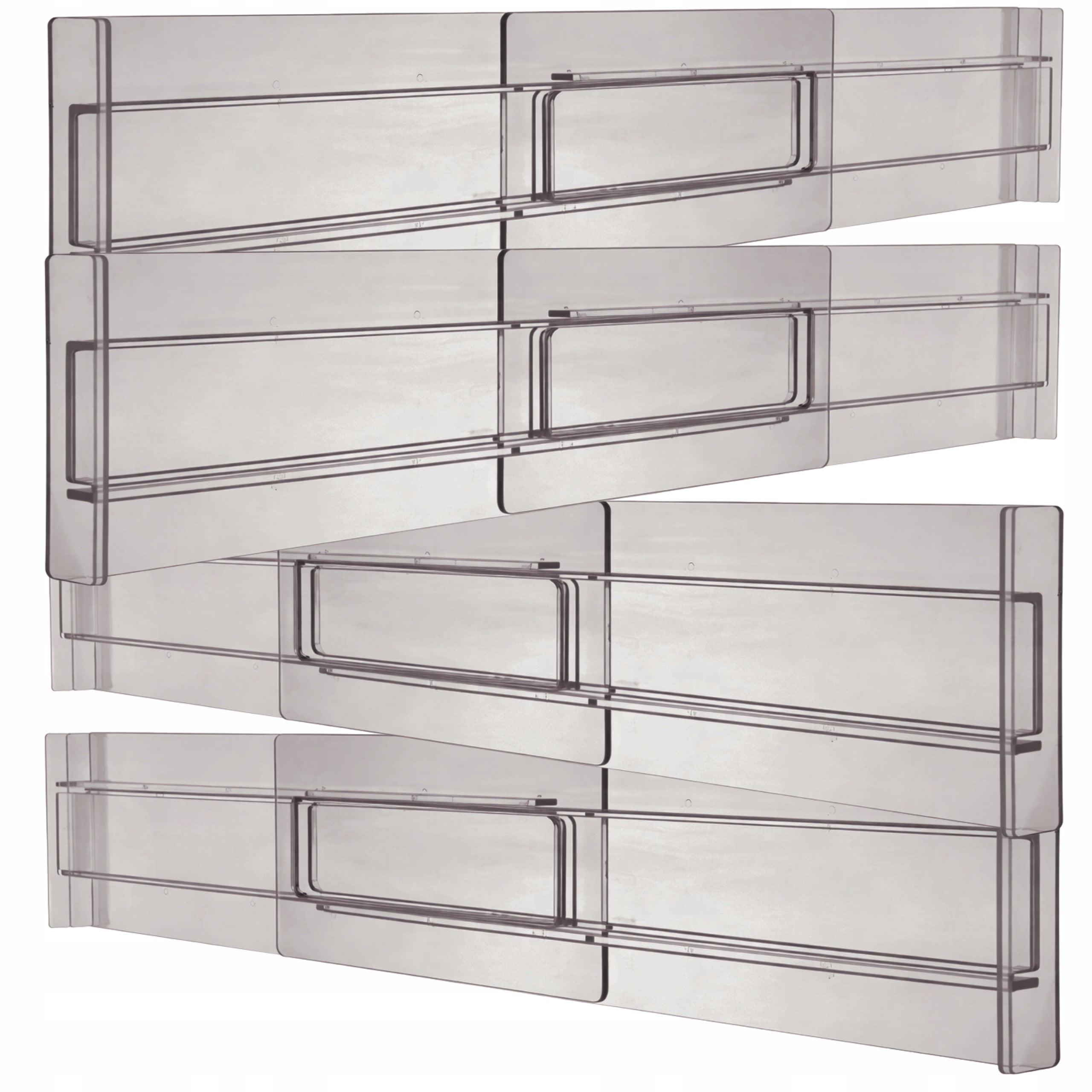 Drawer Compartment Adjustable Organizer Separator 4pcs Compartment Set Brand EdiBazzar
