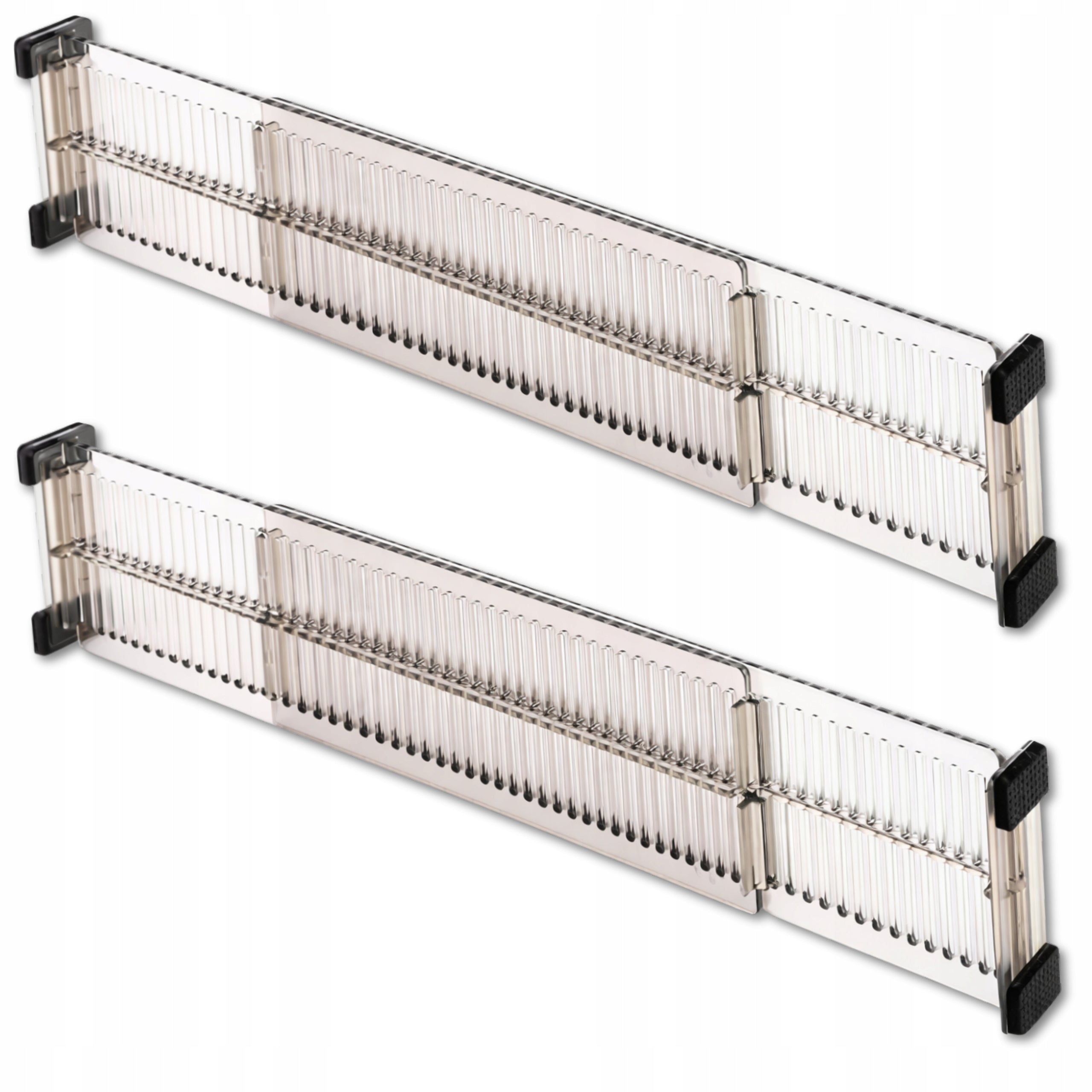Drawer Compartment Adjustable Separator Organizer 2pcs Compartment Set Packaging status original