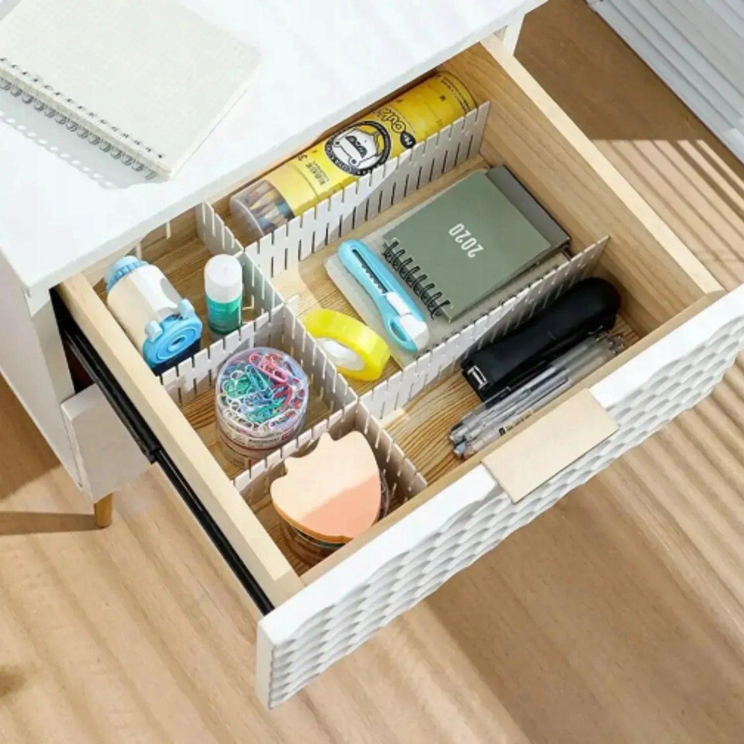 Drawer Organizer 4 Pack, Divider Compartments