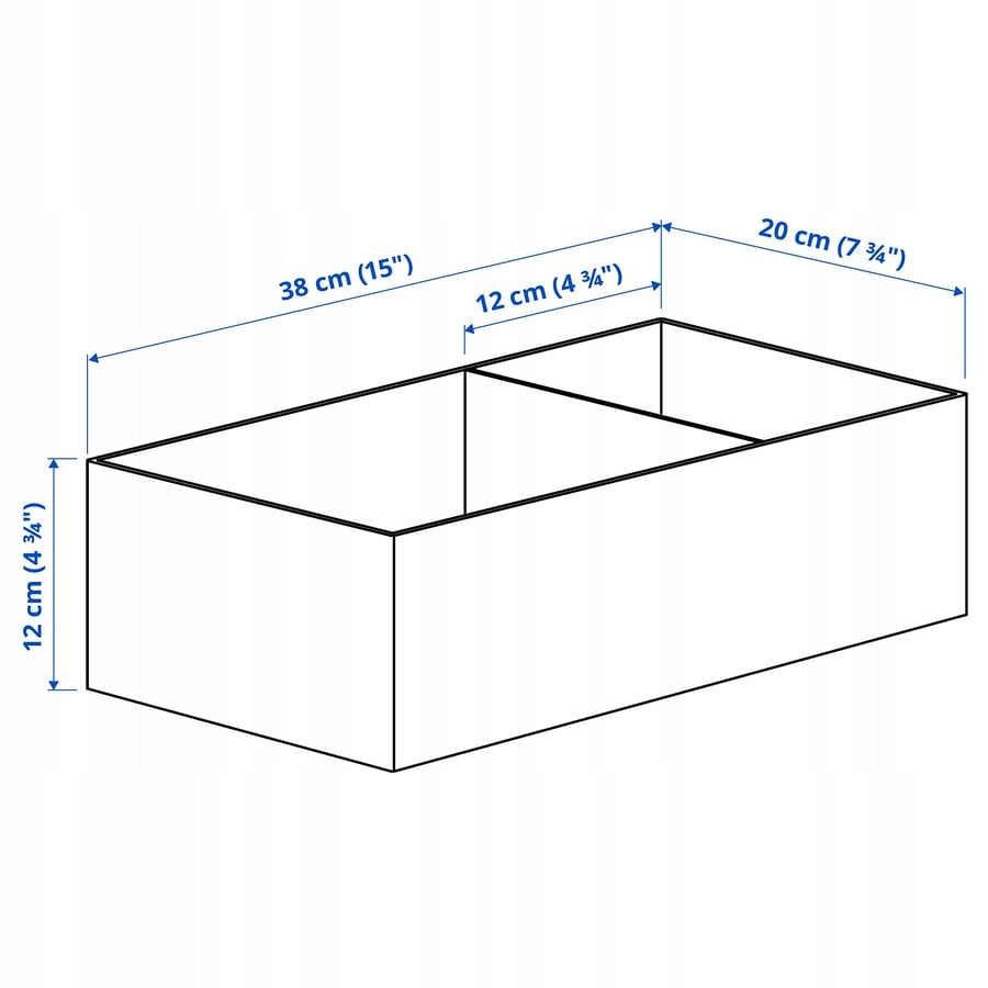 Drawer Organizer Container Textile Box 3pcs IKEA SKUBB White Brand IKEA