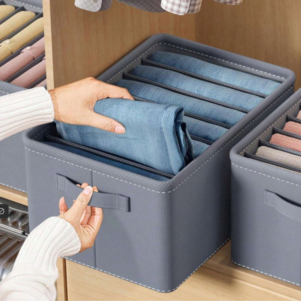 Drawer Organizer Stiffened Strong Cabinet Box Container Grey Number of pieces 1 pcs