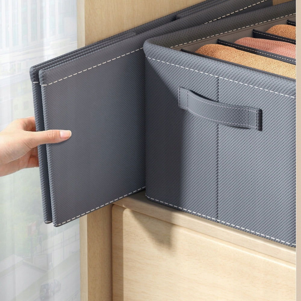 Drawer Organizer Stiffened Strong Cabinet Box Container Grey Product width 30 cm