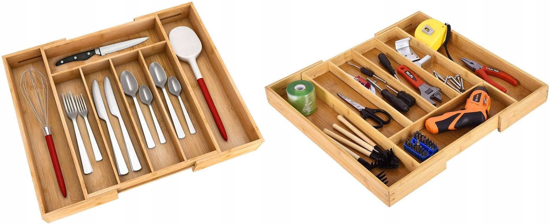 Drawer Refill Bamboo Expandable Organizer Number of pieces 100 pcs