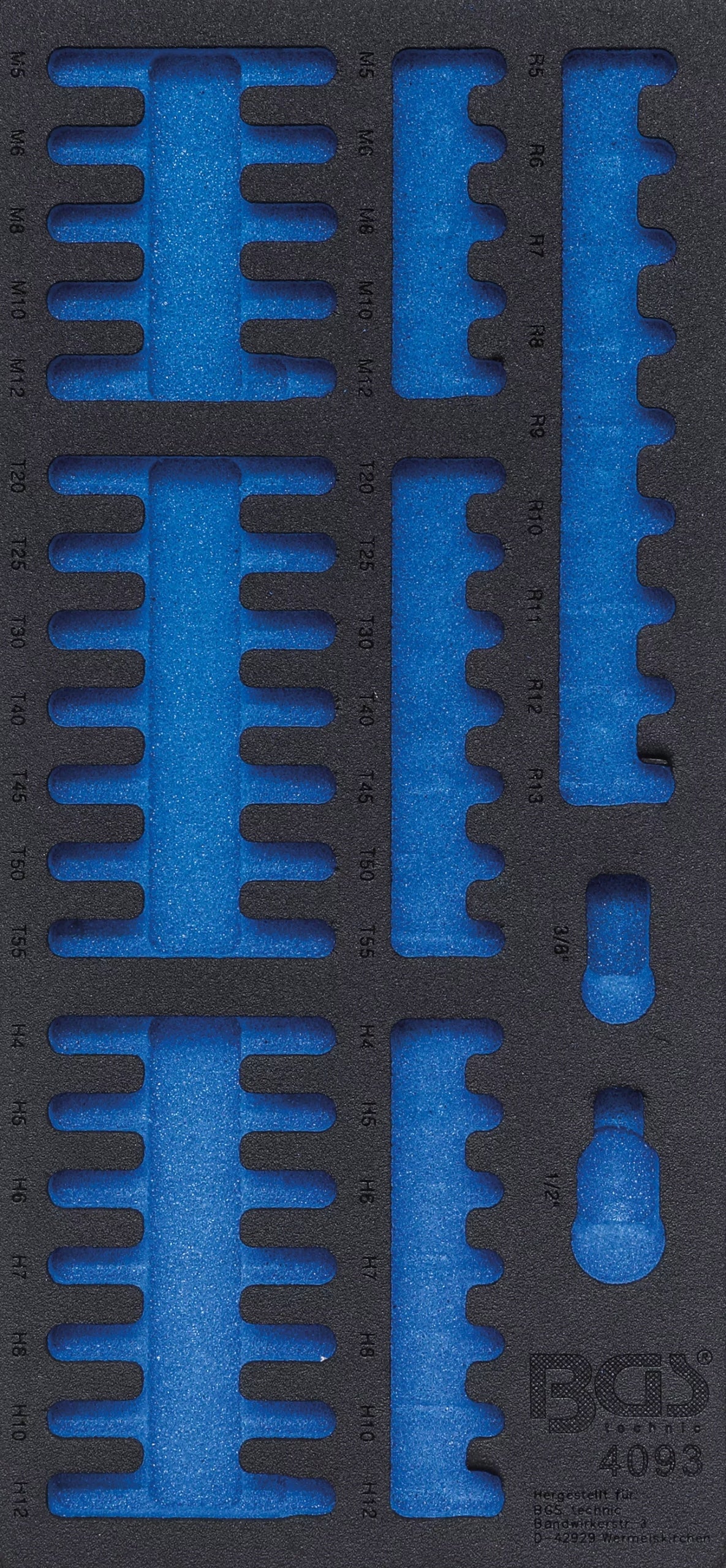 Drawer insert 1/3 empty for BGS 4093, BGS 4093-1