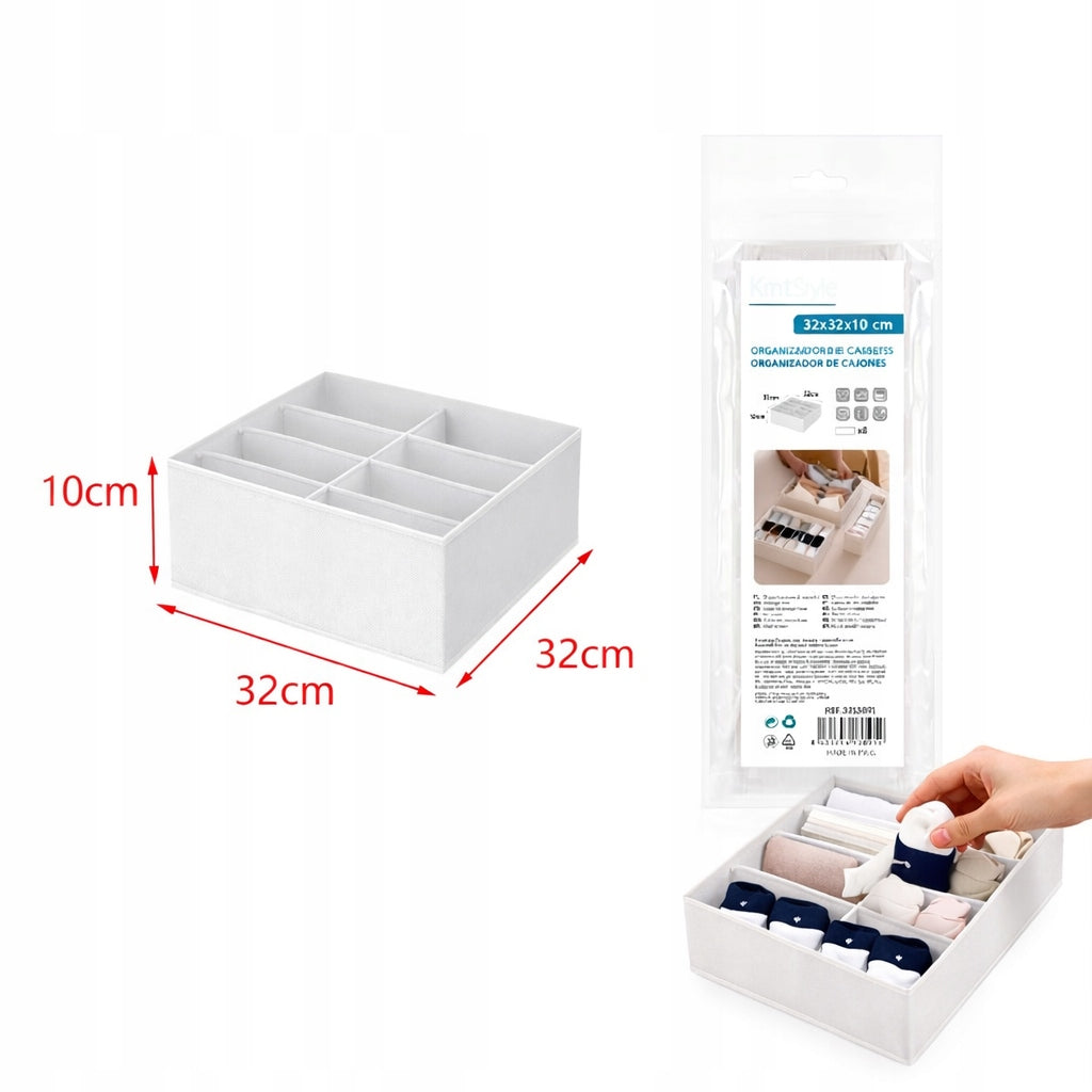Drawer organizer 32×32×10 cm - 8 compartments Brand Em Home