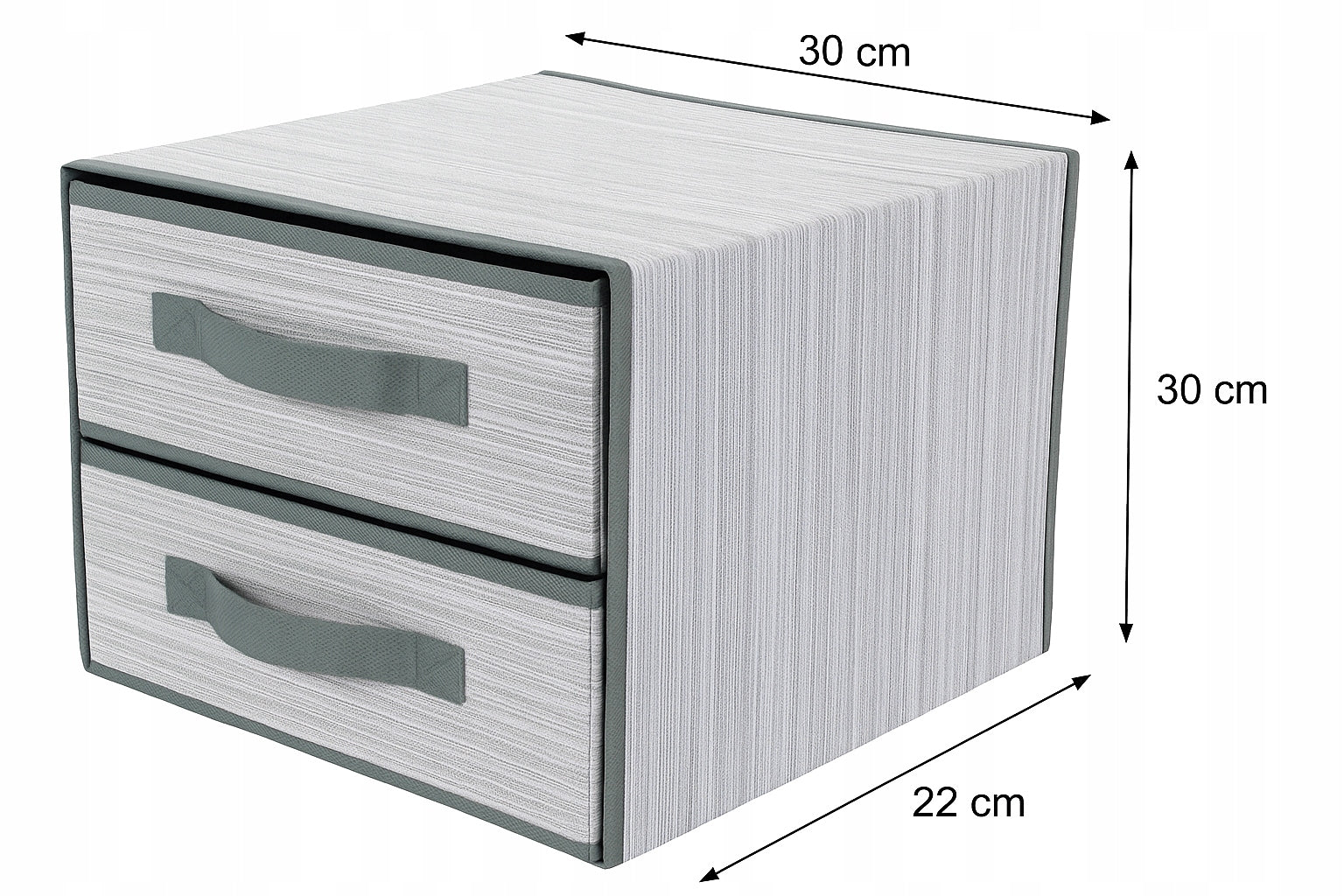 Drawer organizer for wardrobe 2 compartments for underwear and practical socks Number of pieces 1 pcs