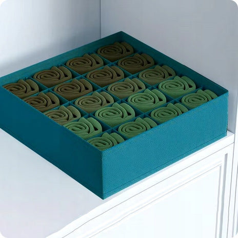 Drawer organizer sock closet underwear 24 compartments salmon Manufacturer code 59068527114995906852711451