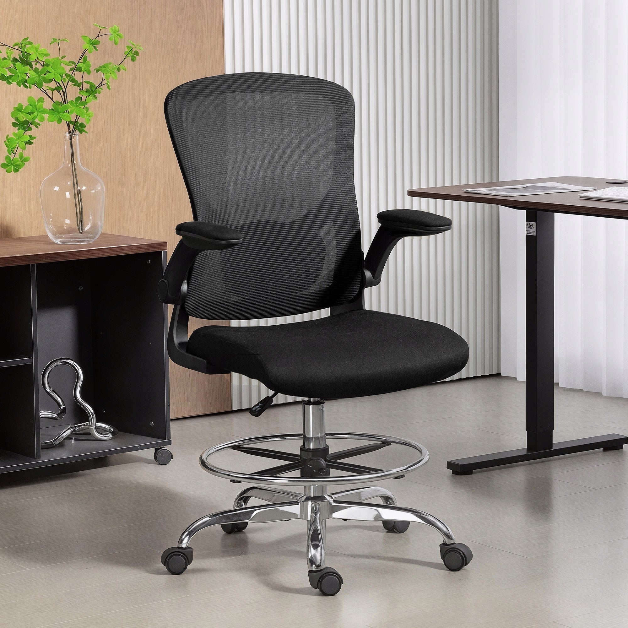 Drawing chair HOMCOM with lumbar support, adjustable, swivel Medical device no