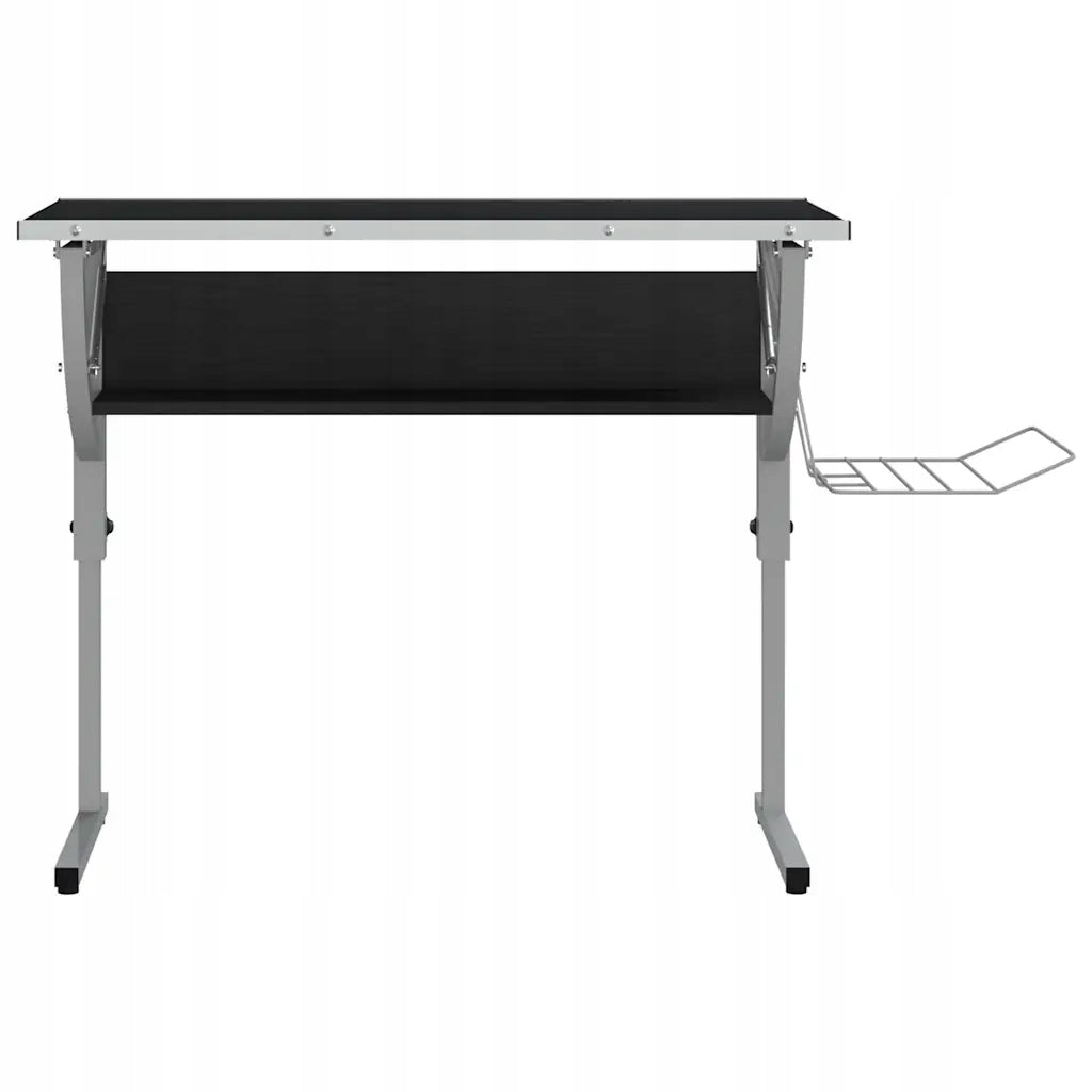 Drawing desk, black and gray, 110x53x(58-87) cm Brand VidaXL