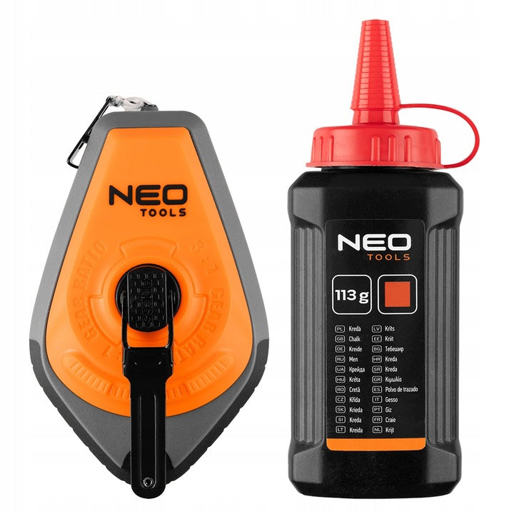Drawstring 3:1 plastic case + chalk red NEO TOOLS