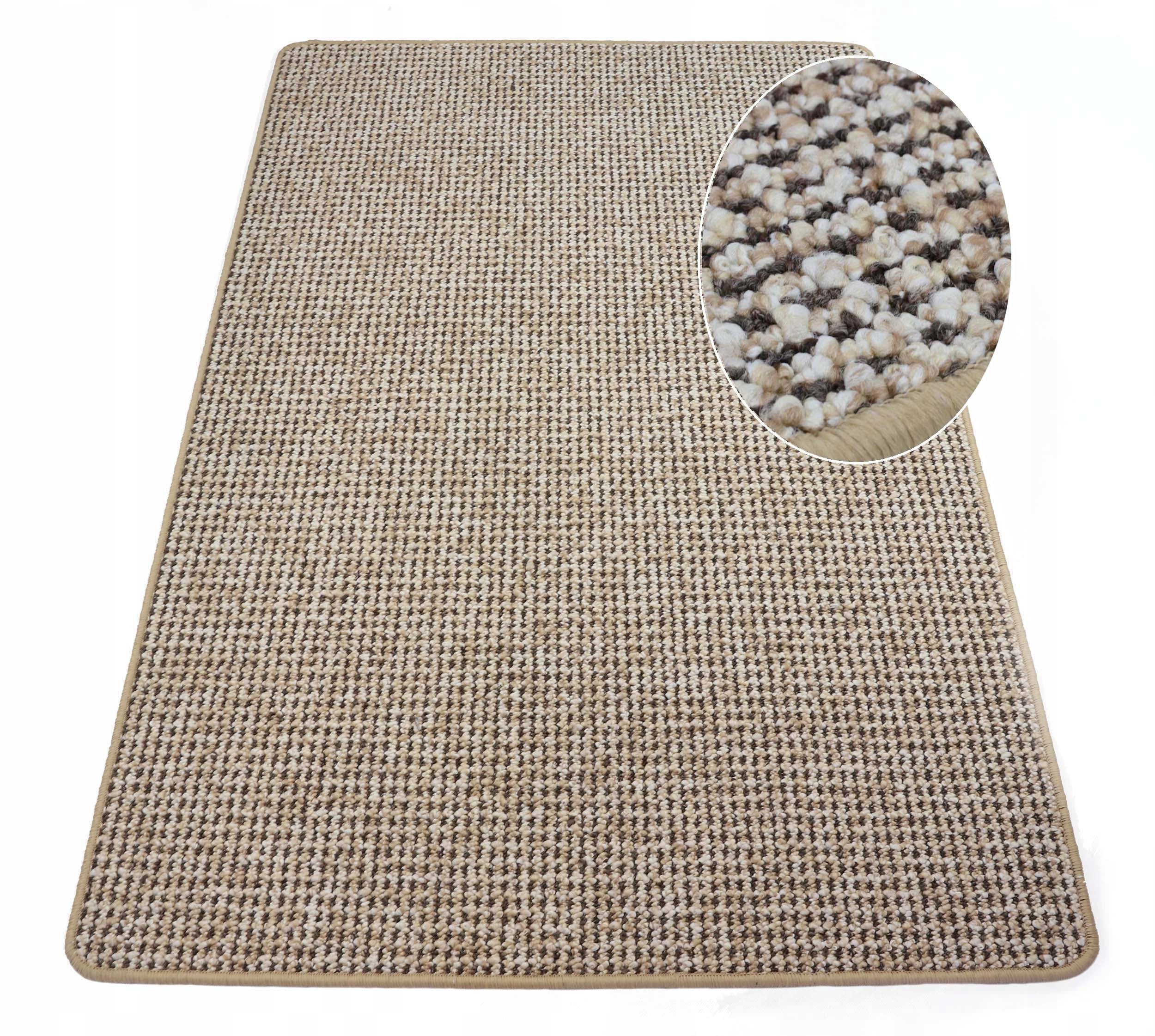 Drawstring Carpet Beige Venus To Dimension Durable Easy to Clean 100X150
