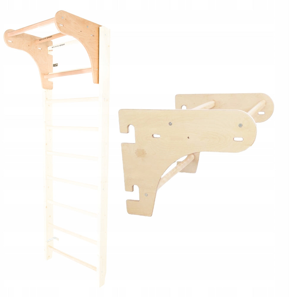 Die Querstange wird in Sportline, 65 cm, an der Wand montiert 