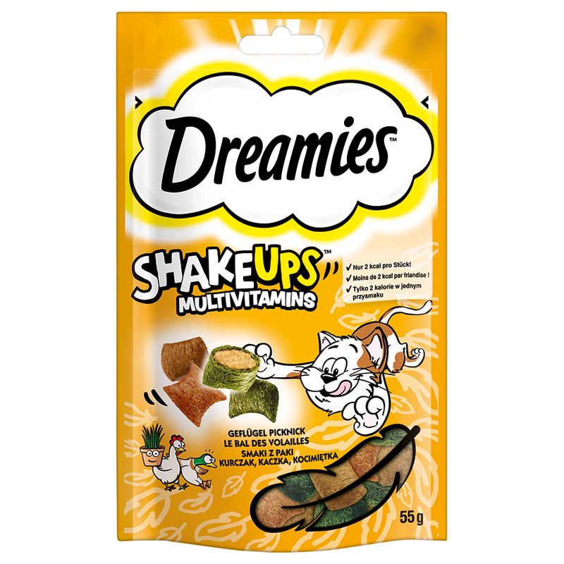 Dreamies Shake Up Multivitamins Chicken Picnic 55g