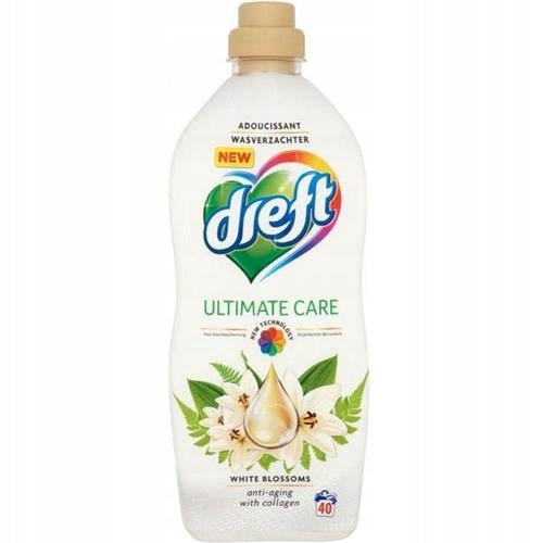 Dreft Ultimate Care WHITE FLOWERS Fabric Softener 40 WASHES 1L