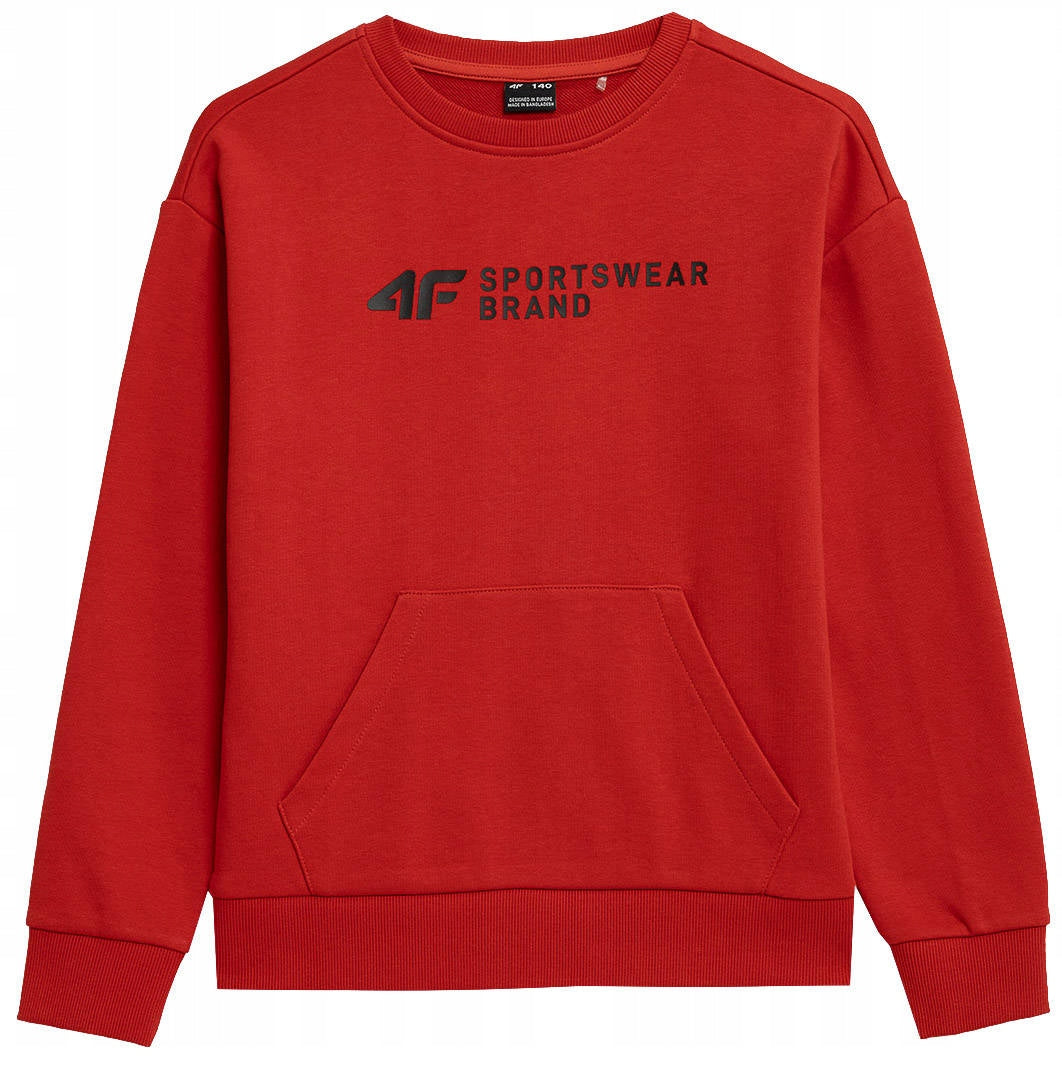 Pullover für Jungen 4F, rot 