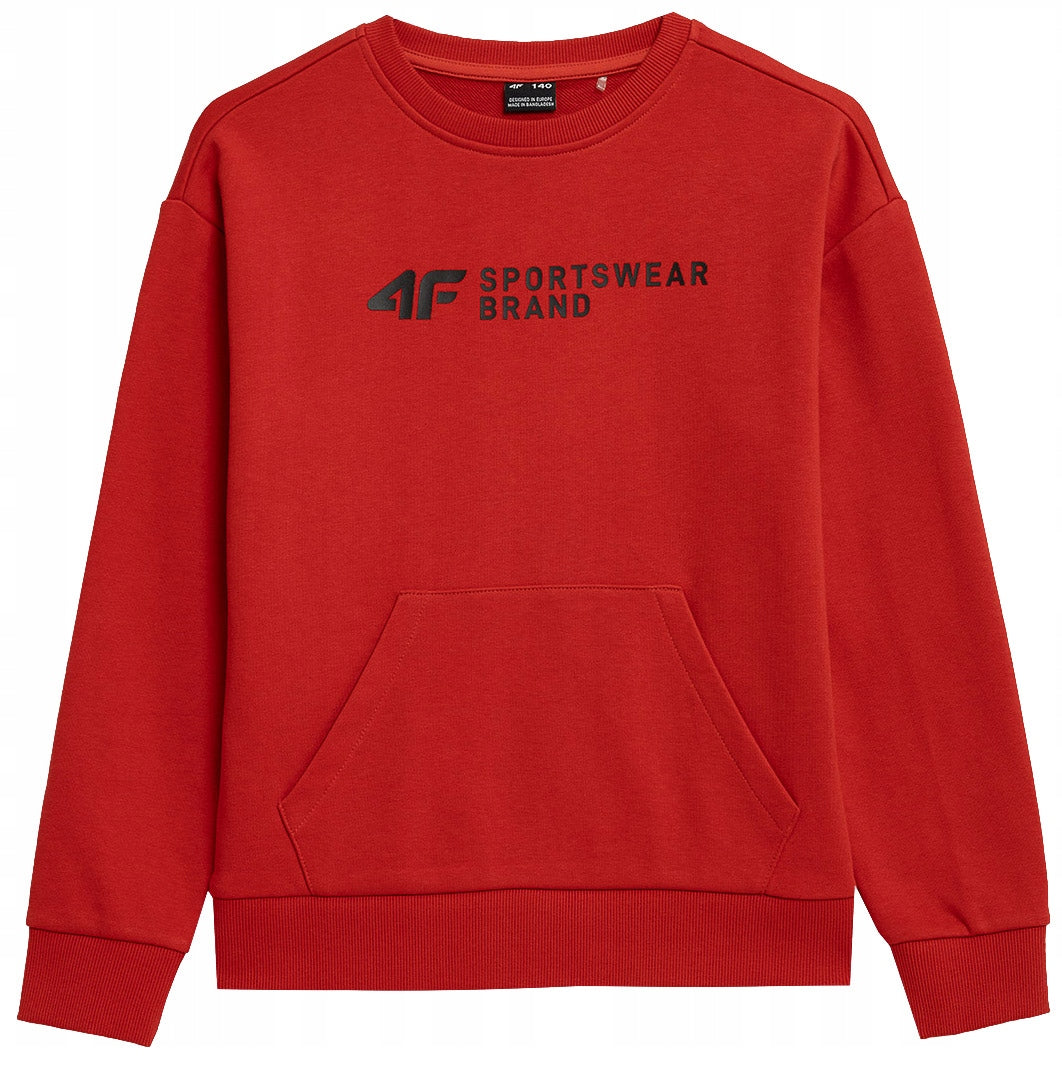 Pullover für Jungen 4F, rot 