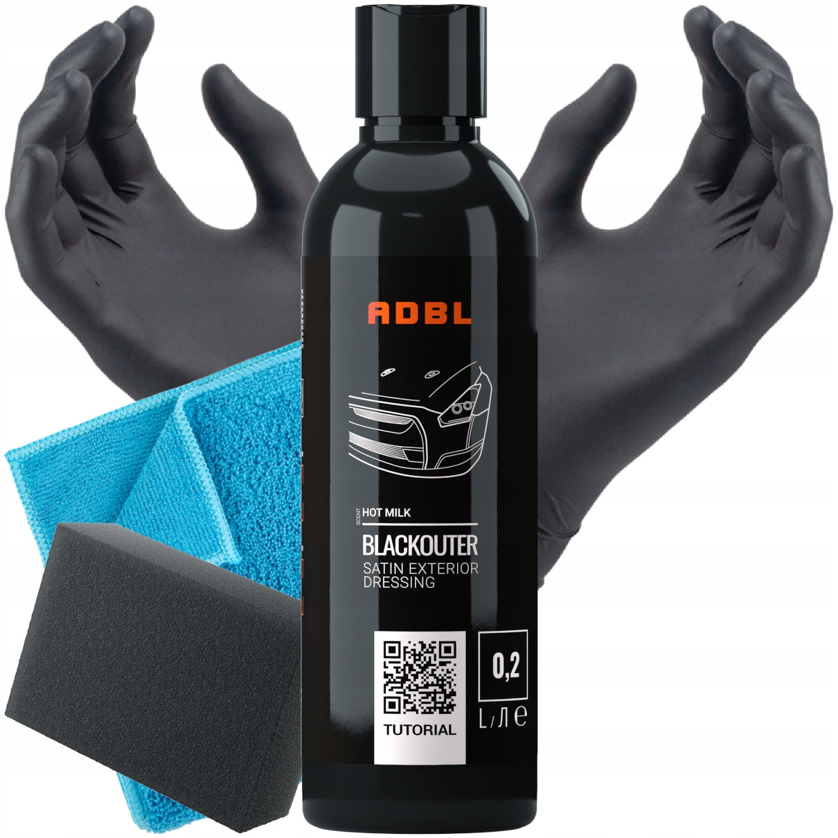 Dressing For Outdoor Plastics ADBL BLACKOUTER 200ml + APPLICATOR SET