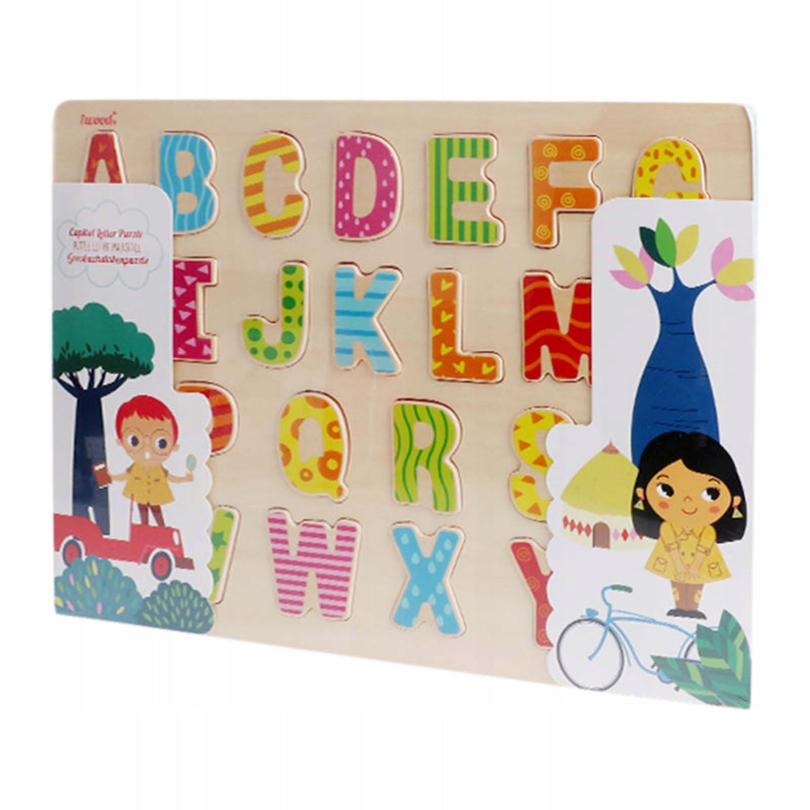 Holzpuzzle mit Buchstaben iWood 