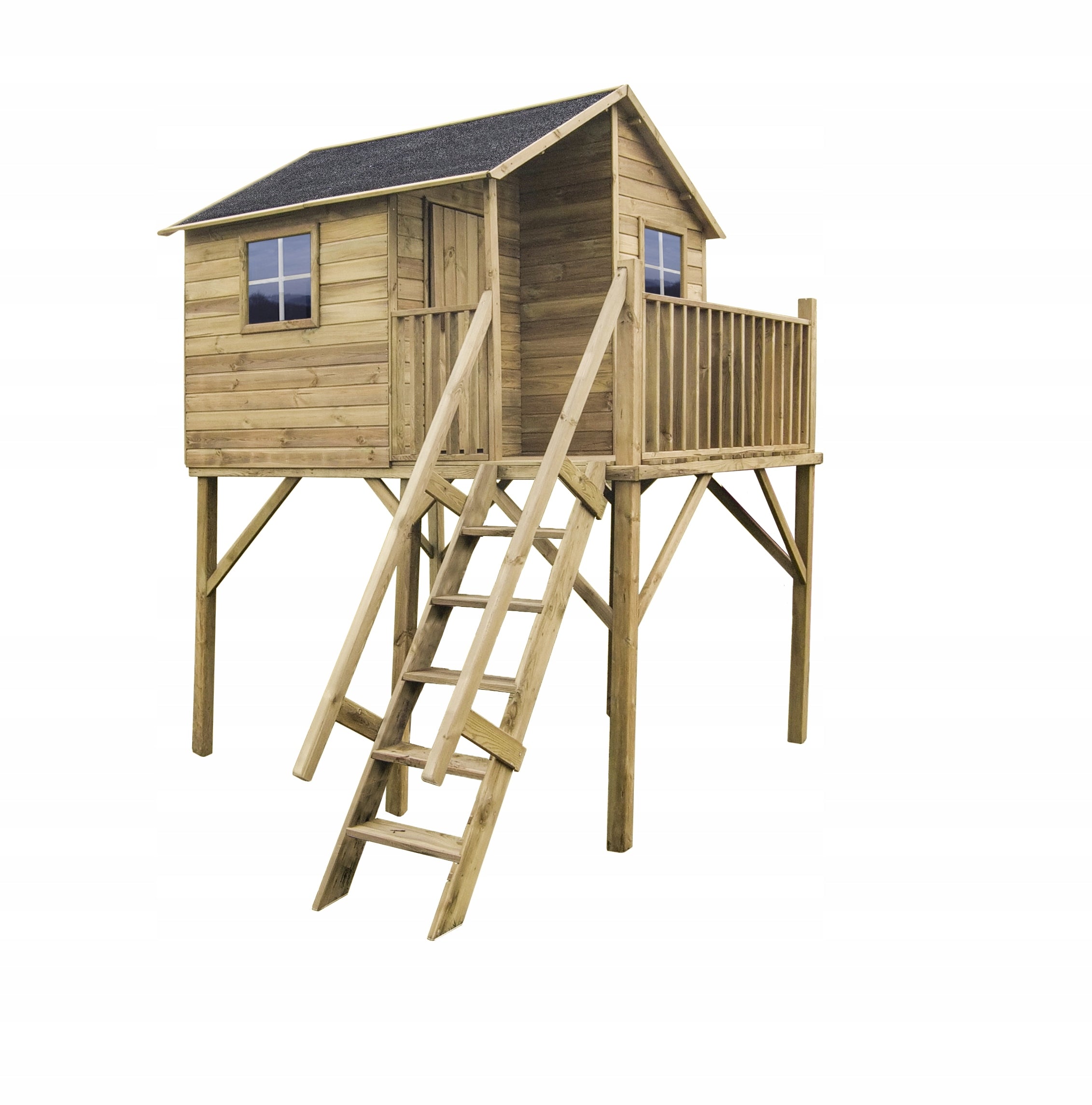 Kinderspielhaus aus Holz „Didysis Gandriukas“ 