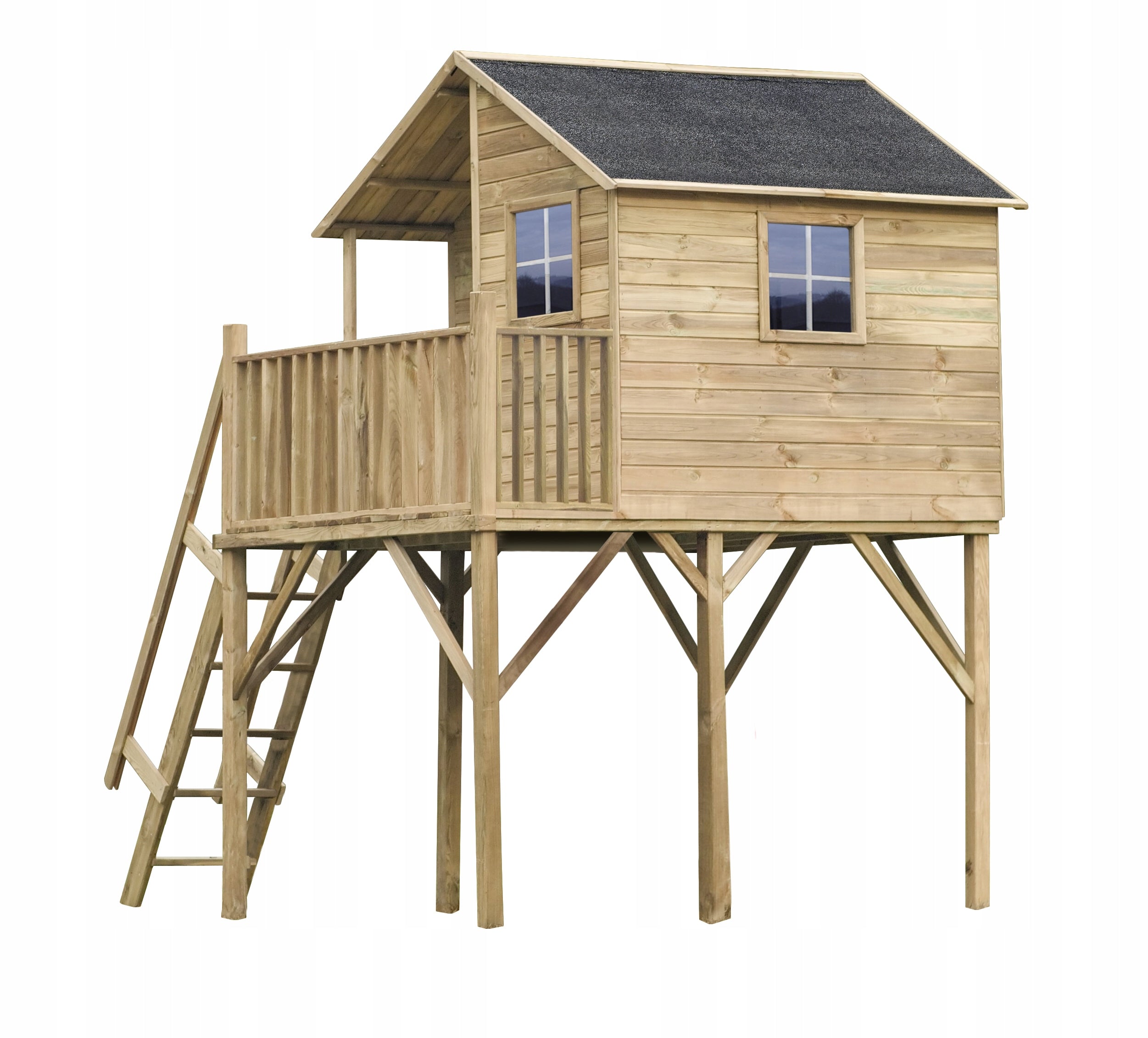 Kinderspielhaus aus Holz „Didysis Gandriukas“ 