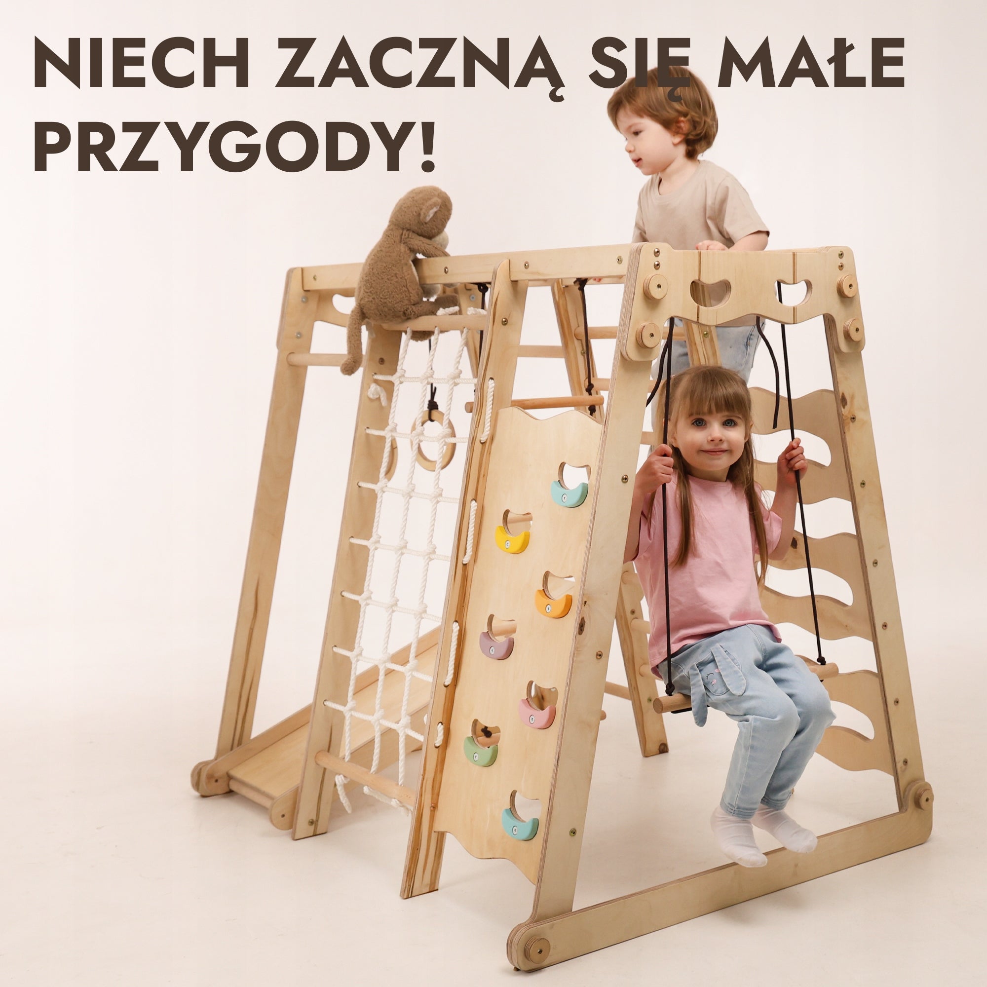 Drewniany Zestaw Wspinaczkowy 9w1 Montessori – Domowy Plac Zabaw EAN (GTIN) 4820281140747