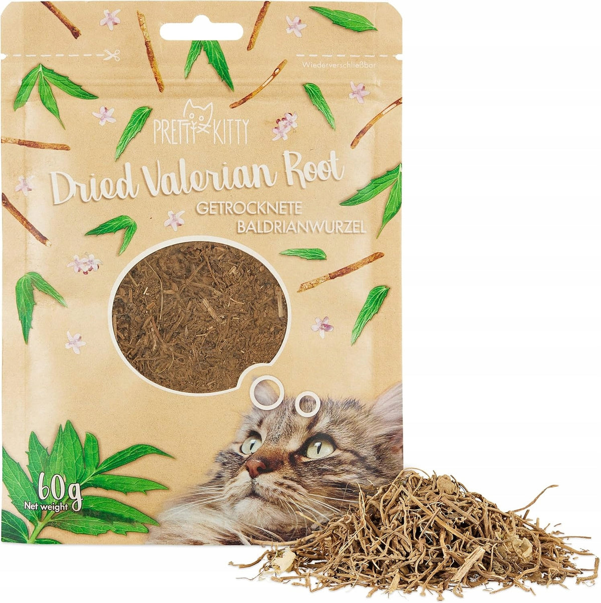 Dried Valerian Root for Cat 60g Mixture Stimulating Fun