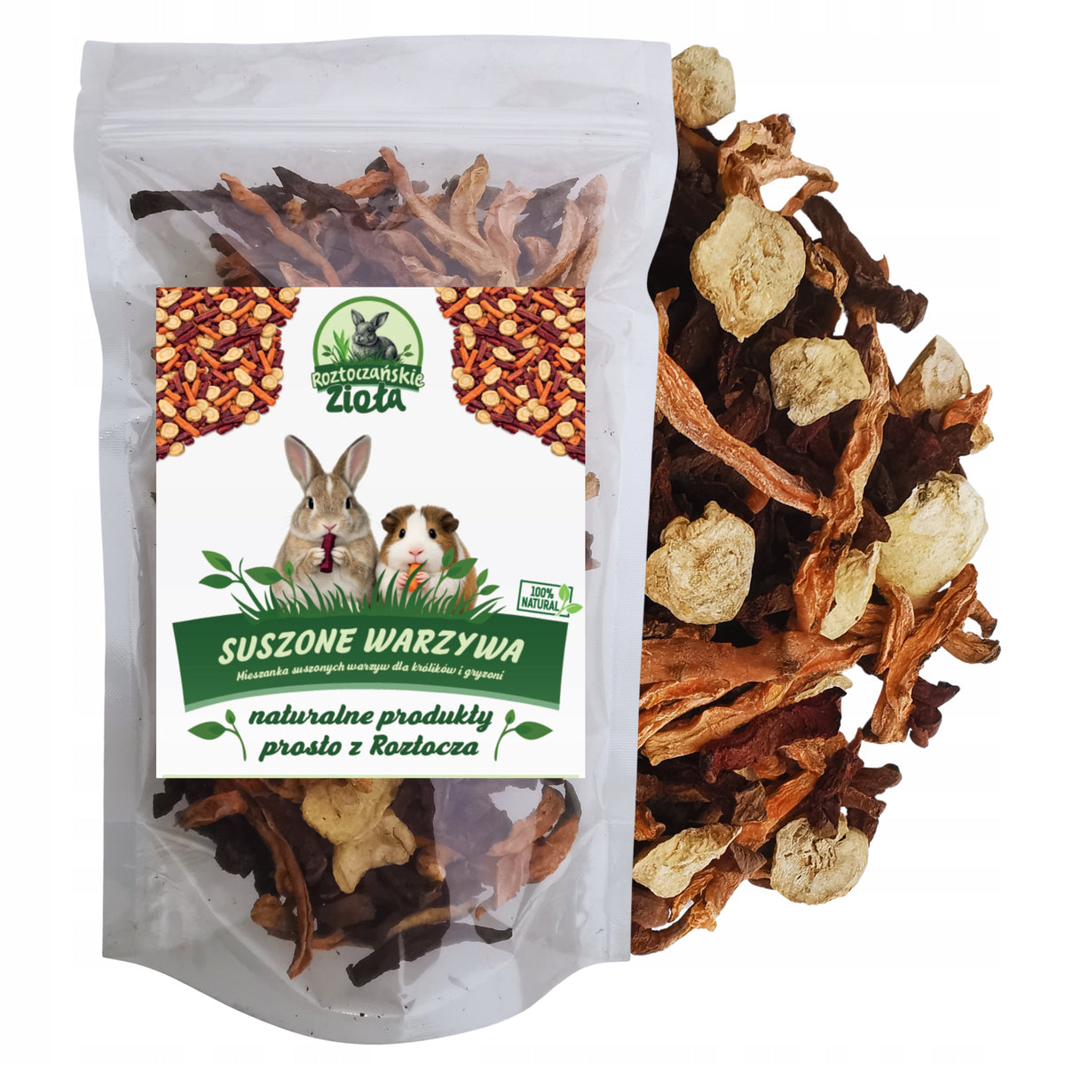 Dried Vegetables MIX 150g Carrot Mixture Beetroot Pasternak Rabbit Rodent
