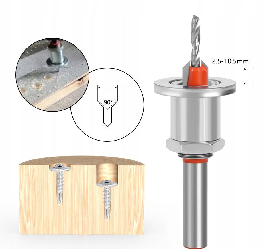Drill Bit with Cornice Bevel Drill Bit with Dredge Limiter Mounting type cylindrical