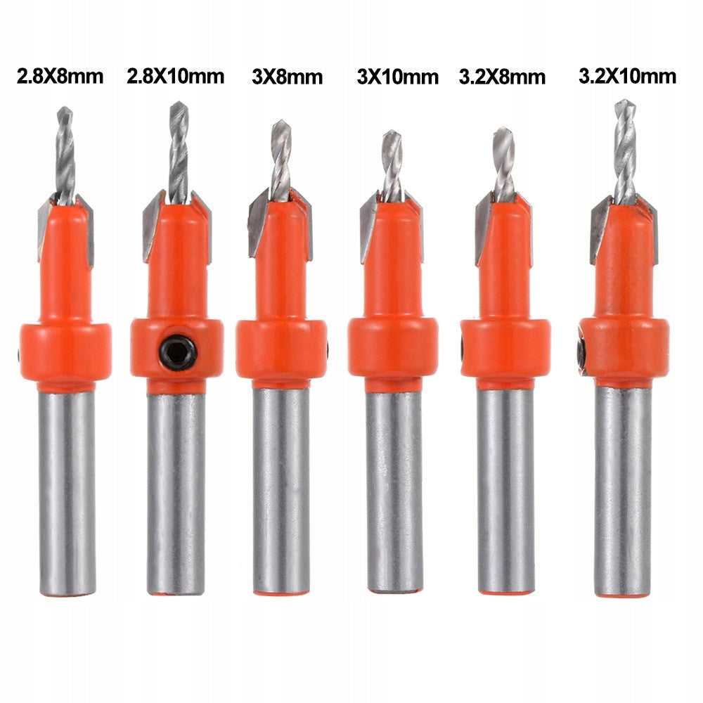 Drill Bits with Cornice 6pcs Drill Bit with Dredge Drill Bit with Beveler Manufacturer code 15