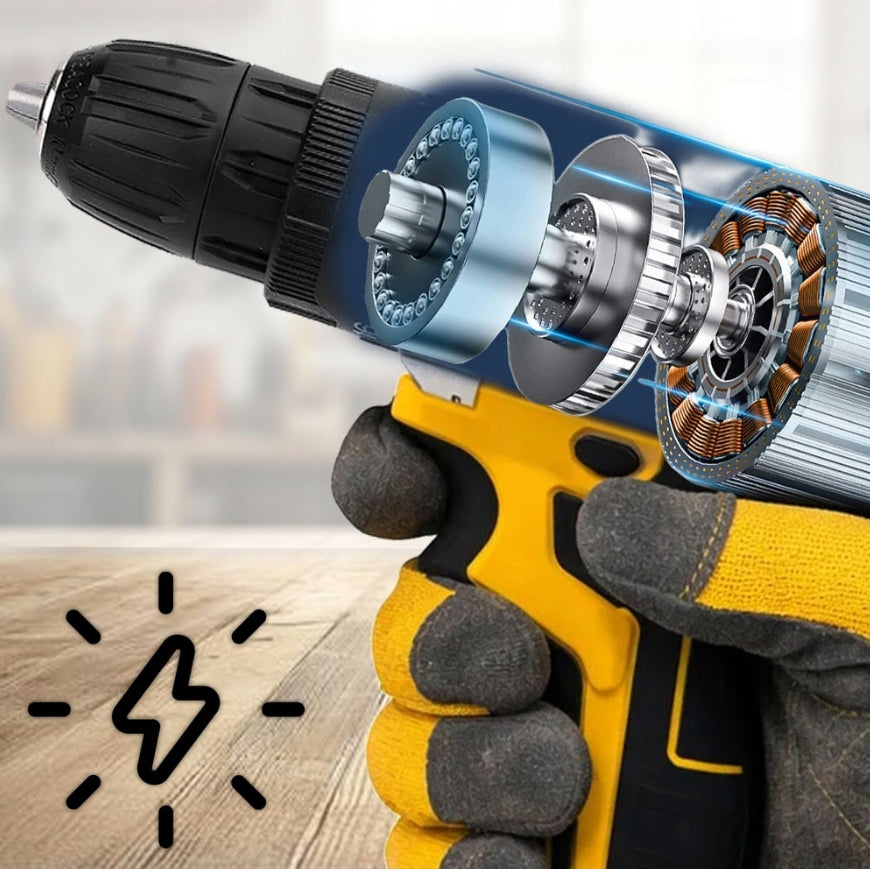 Drill Cordless Impact Screwdriver 21V 2x Aku Solid Strong + FREEBIE Battery capacity 2 Ah