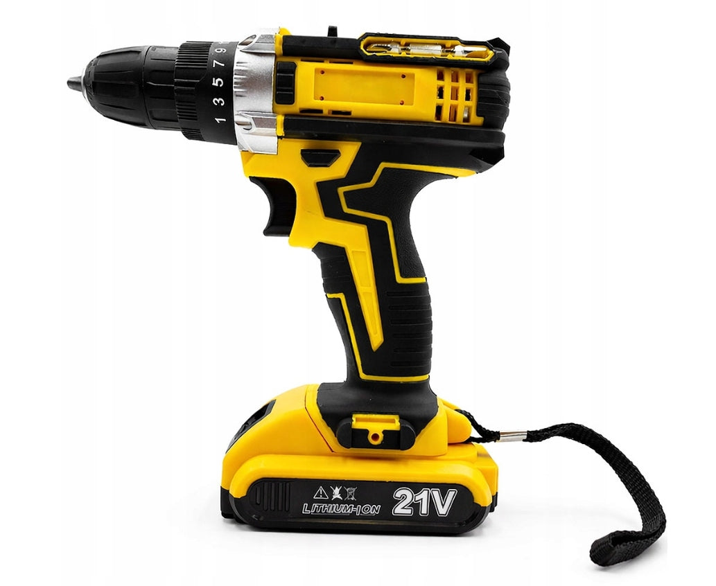 Drill Cordless Impact Screwdriver 21V 2x Aku Solid Strong + FREEBIE Series wiertarka akumulatorowa