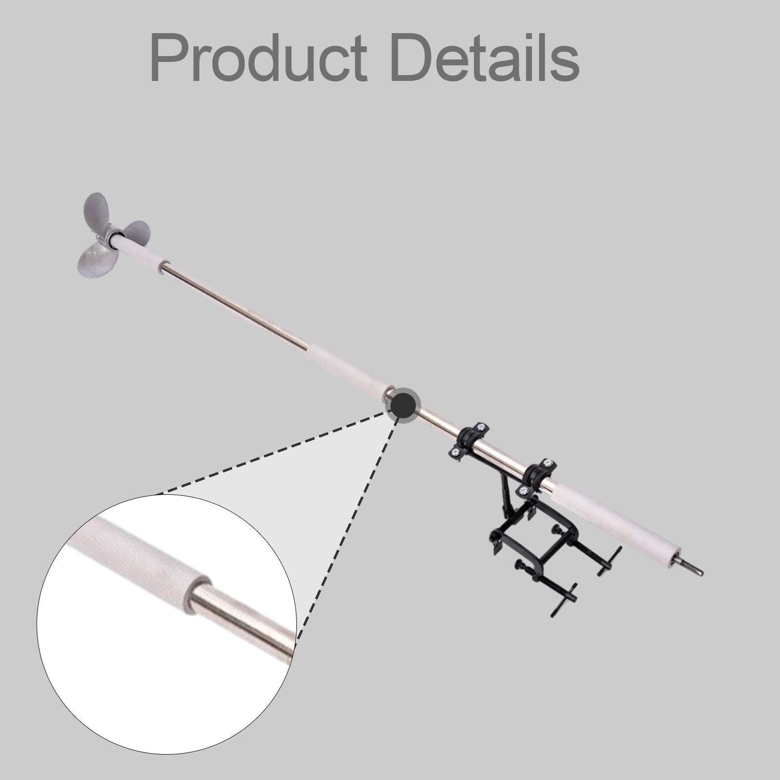 Drill Powered Boat Propeller Outboard Motor Bracket Kayak Attachment 1m Length 102 cm