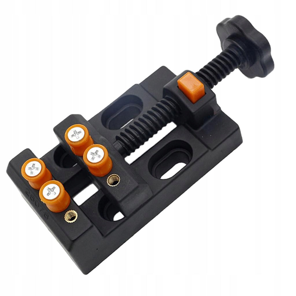 Drill Press Vice Flat Holder for Gems Orange Black